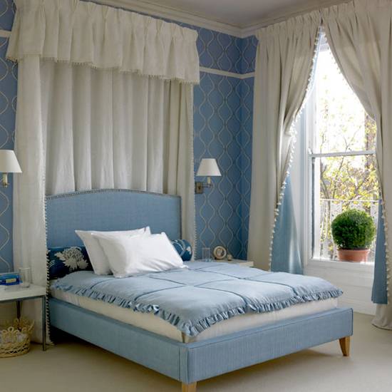 Pale Blue and White Bedrooms | Panda's House