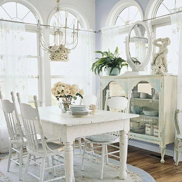 Dinning Room Shabby Chick Modern Interior Design Ideas
