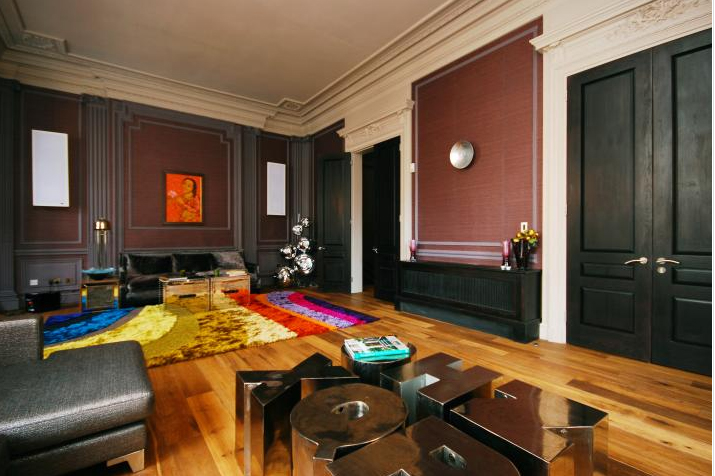 Dark Eclectic Living Room - Panda's House