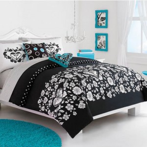 black white and turquoise bedding buy