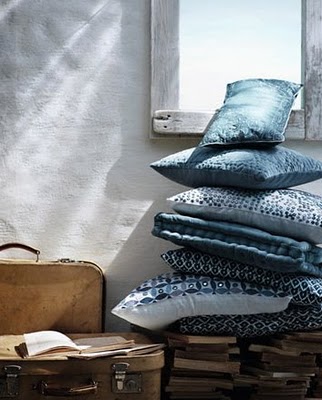 china blue cushions