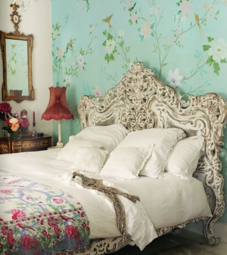 Romantic, Vintage, French Bedroom - Panda