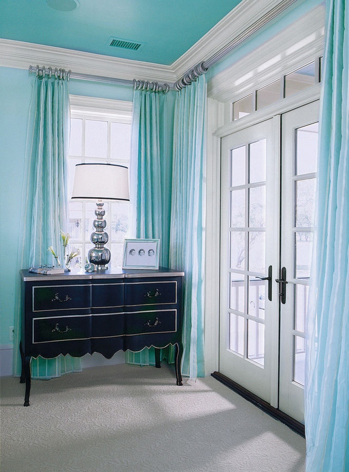 Turquoise And Silver Curtains Gold and Turquoise Curt