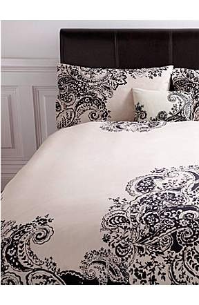 black and white paisley bedding