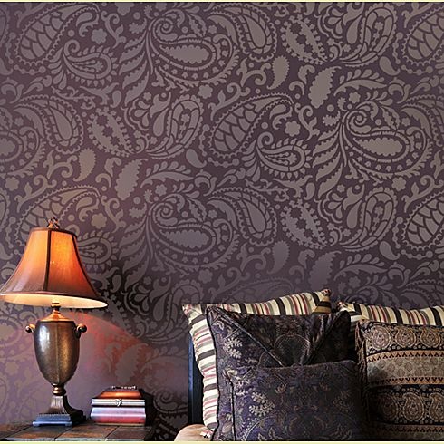 paisley pattern walls