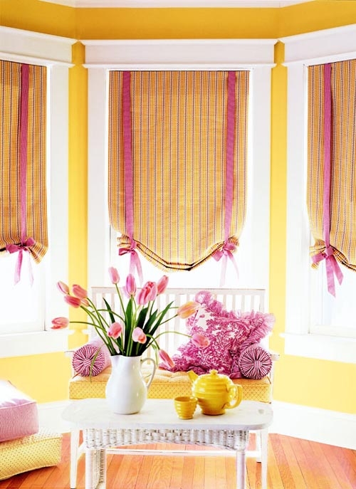 pink and yellow