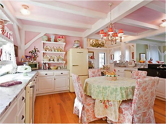 Shabby Chic Kitchen in Pastels | 550 x 411 · 127 kB · jpeg