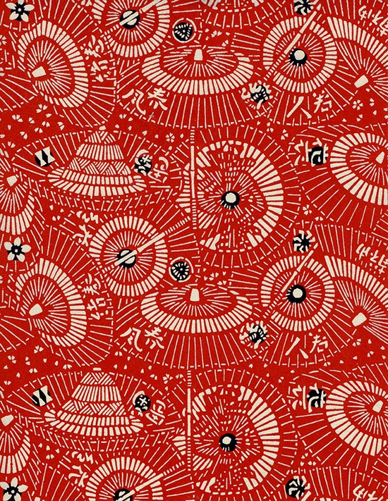 red japanese paper pattern 5