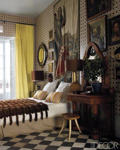 yellow master bedroom
