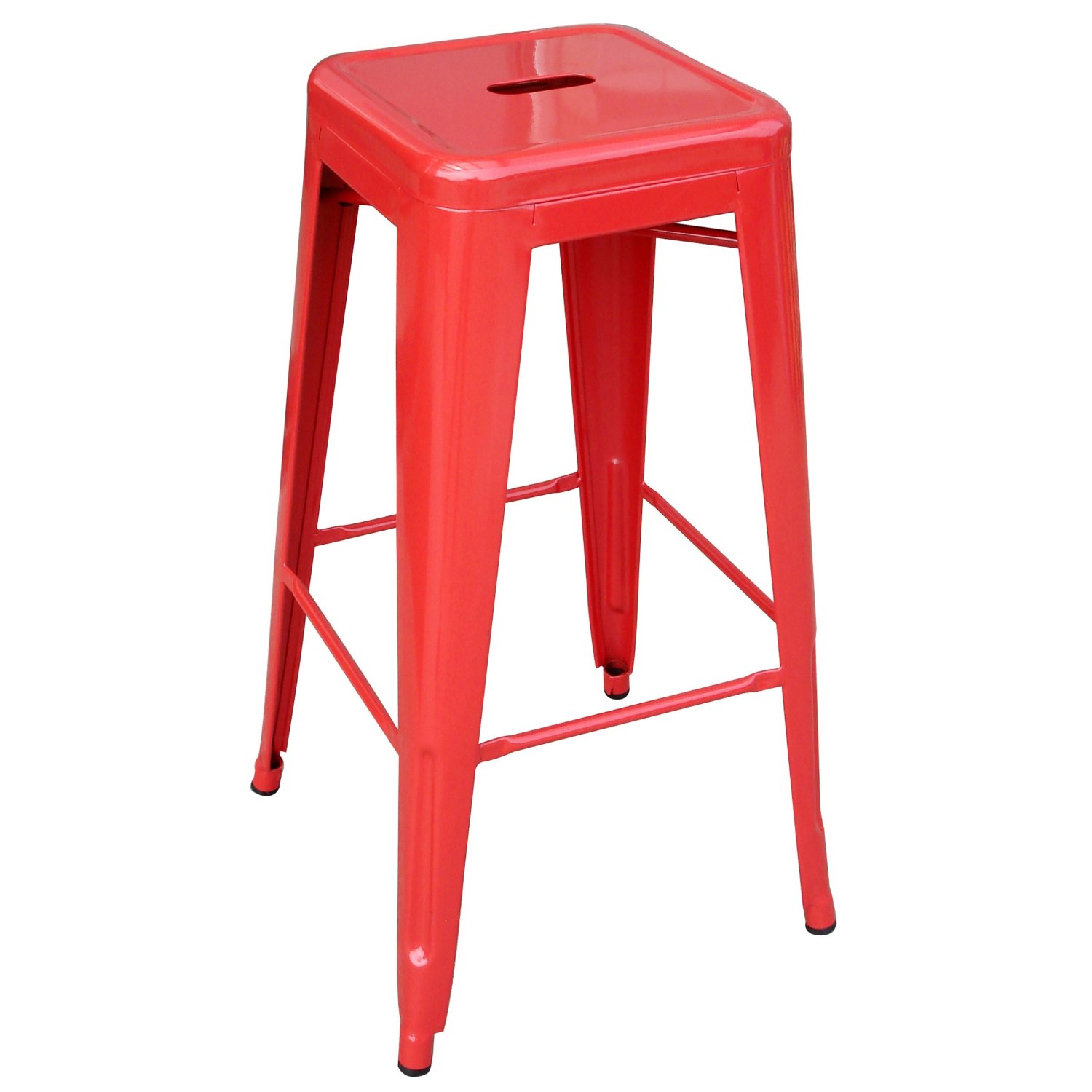 buy red metal stools