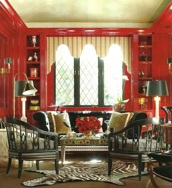 interior red study