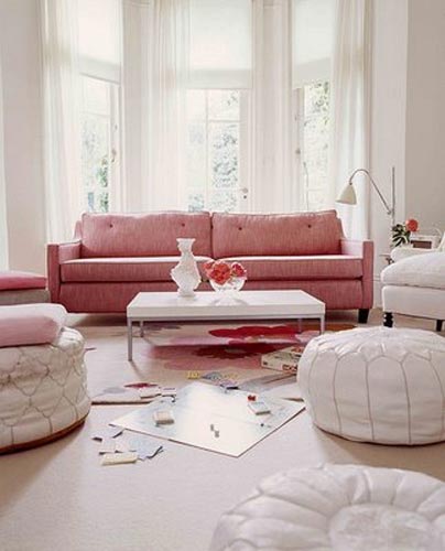 Bazaar Style Decorating with Market and Vintage Finds selina lake pink living