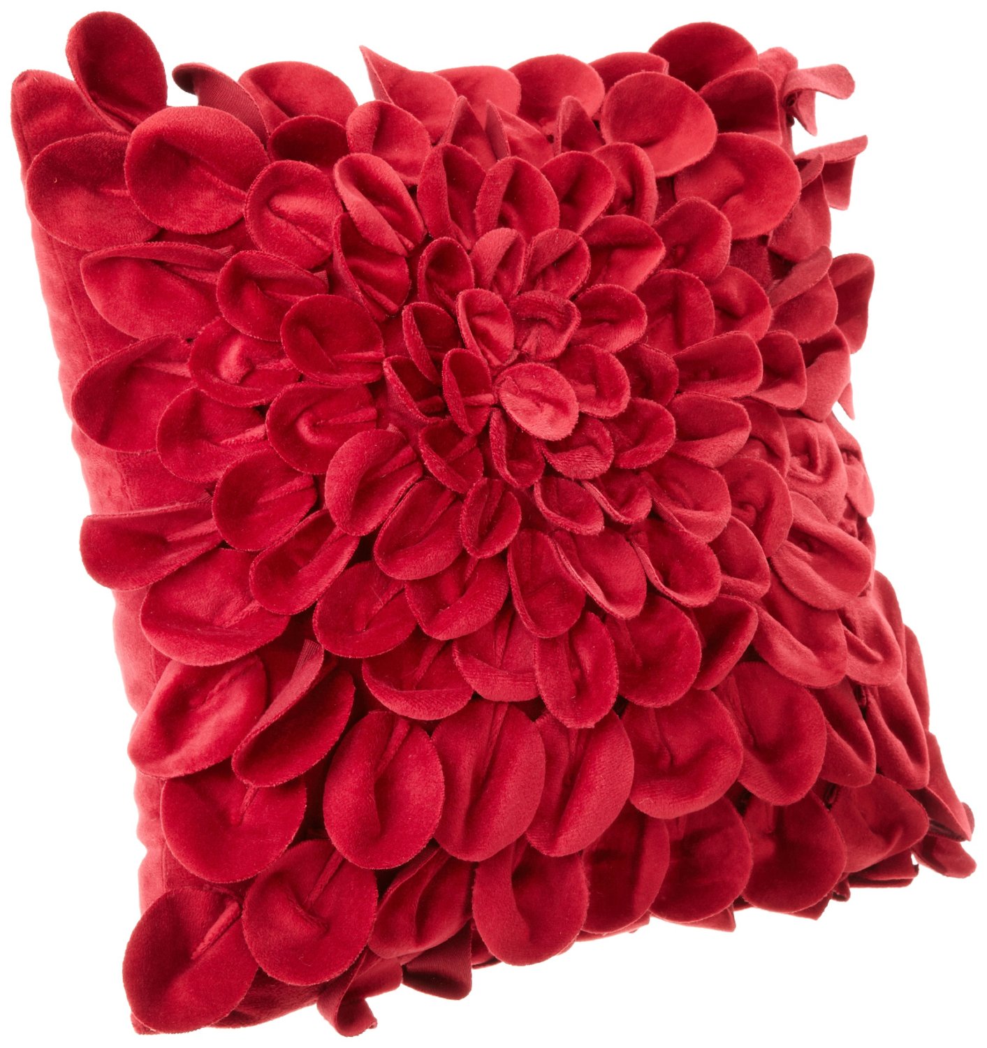 red petal throw pillow buy
