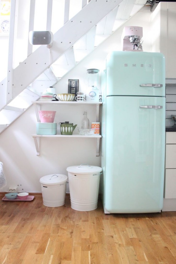 smeg fridge mint