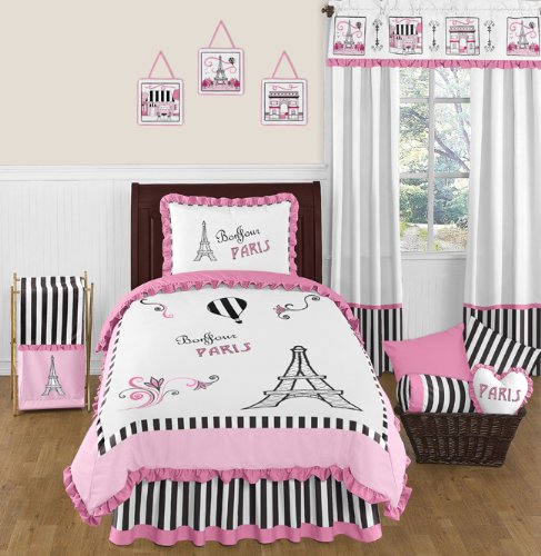 ds Twin French Eiffel Tower Bedding Set Collection