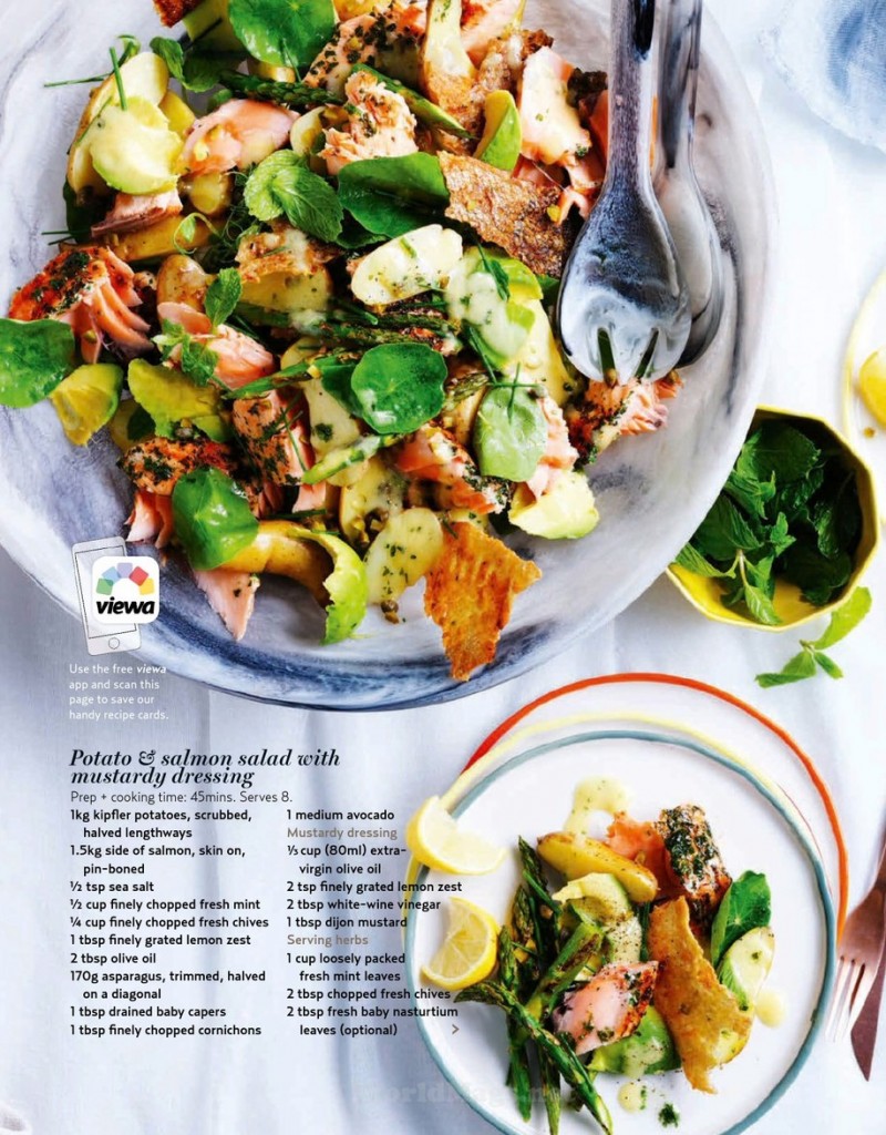 Potato & Salmon Salad with Mustardy Dressing