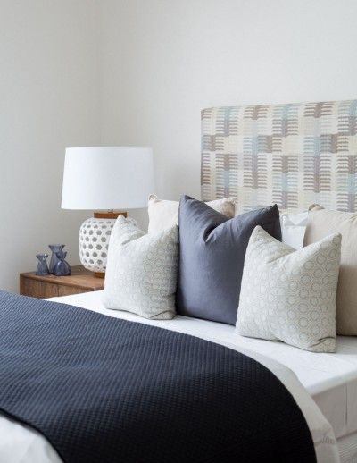 Coco Republic Property Styling - indigo bedroom
