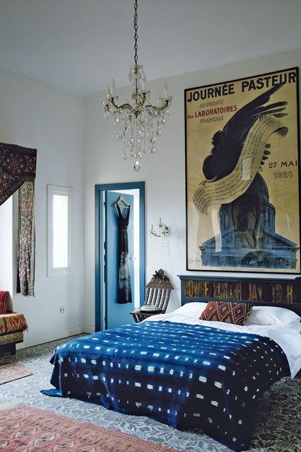 French Meets Moroccan bedroom