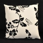 black and white pillow