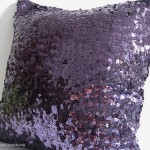 Purple Sequin Cushions and Pillows