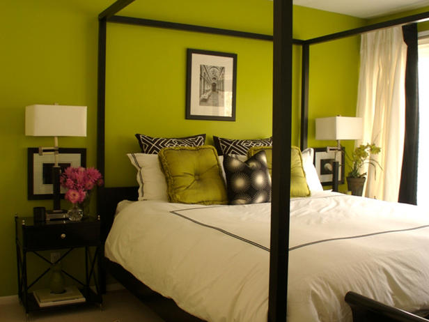 Modern Green Bedroom
