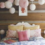 bedroom in blue and pink pastels