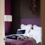 bedroom white and purple