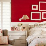 red bedroom idea