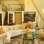 living room in yellow
