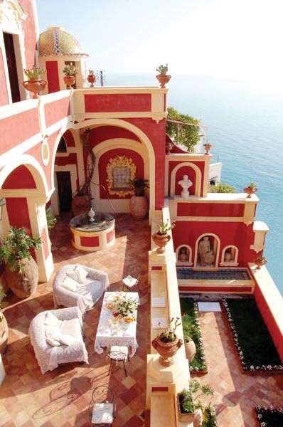 red patio