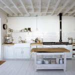 white rustic kitchen