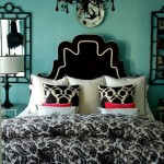 Black and Turquoise Bedroom