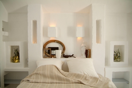 rustic white bedroom