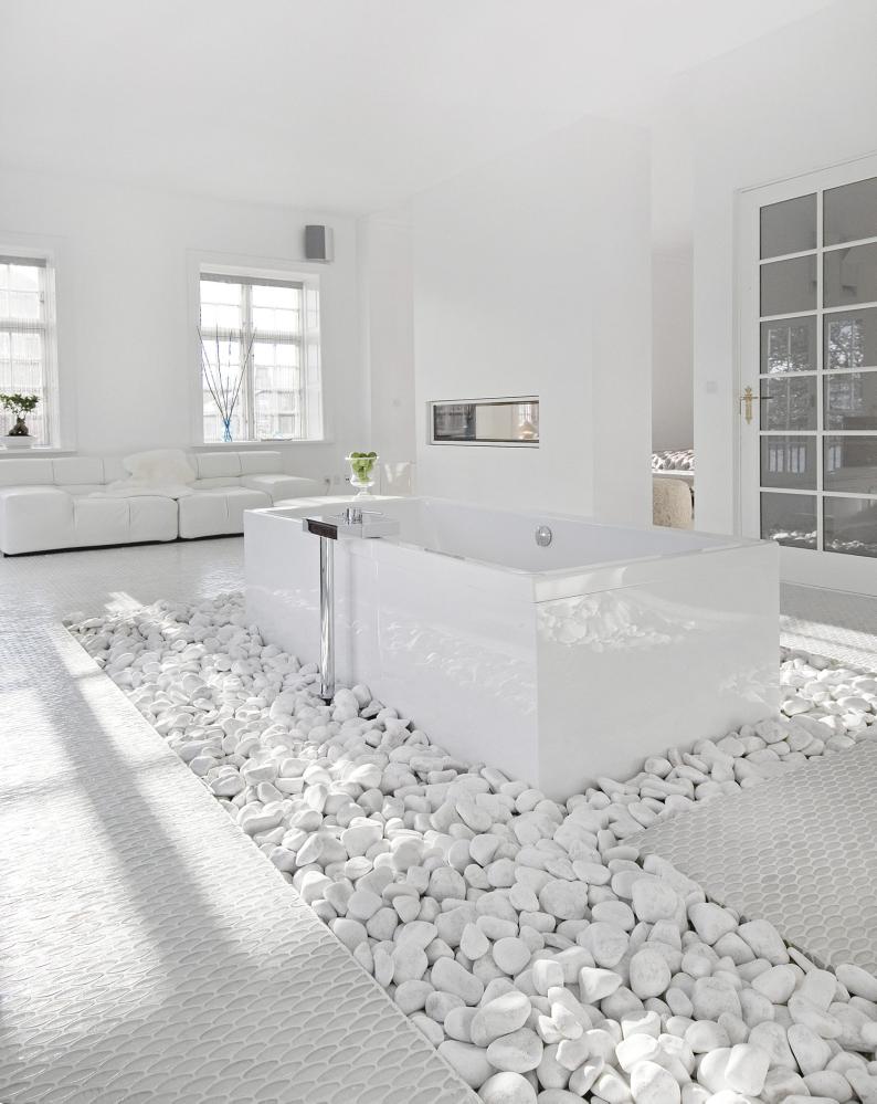 white bathroom