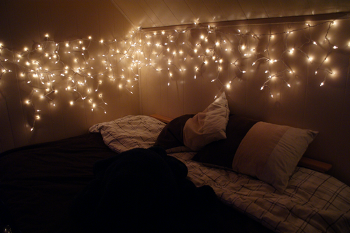 Christmas Lights in The Bedroom