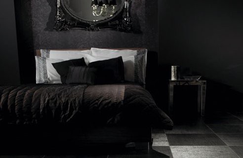 black bedroom idea
