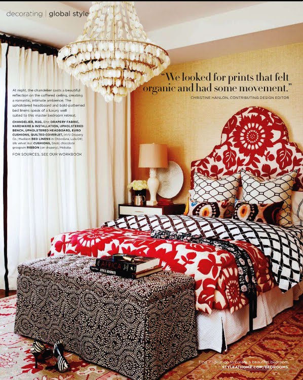 red black bedroom