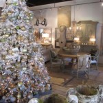 Glittering tree in a neutral setting really stands out!