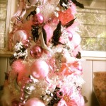 Glamorous pink xmas tree
