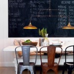 Black Board Feature Wall Dining