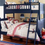 dark blue bunk bed