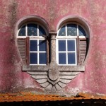 heart shaped window architecture