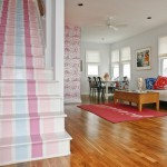 Pastel Striped Stairs