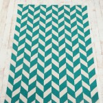 turquoisewhite-pattern-rug