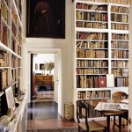 white-bookshelves