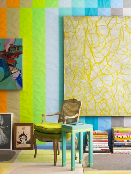 interior pastel colored
