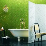green bathroom tiles