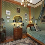green-velvet-antique-bedroom