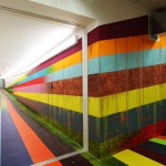 rainbow-hallway JVA-Prison in Düsseldorf by Markus Linnenbrink