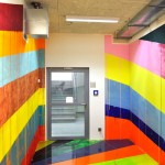 rainbow-hallway JVA-Prison in Düsseldorf by Markus Linnenbrink